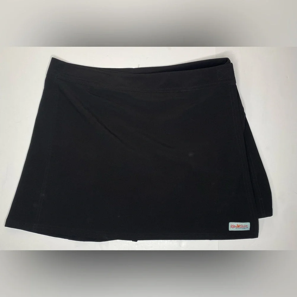 RipSkirt Wrap Skirt Length 1 Black Beach Swim Sunbathe Sz Lg